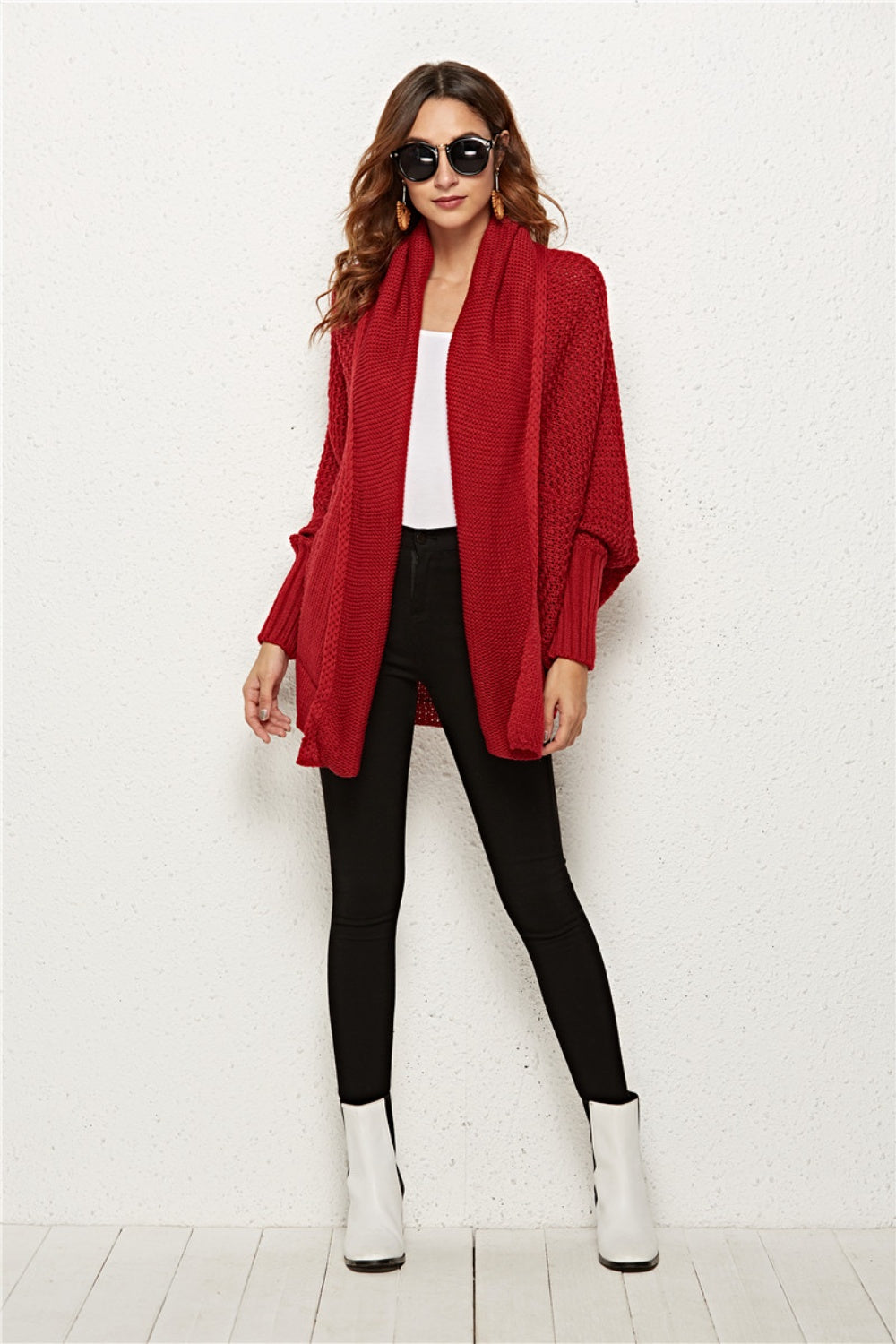 Angel Wings Open Front Batwing Sleeve Cardigan